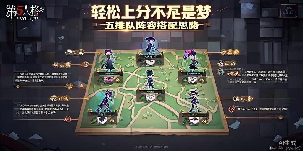 第五人格五排车队阵容搭配思路，轻松上分不是梦！ 第1张